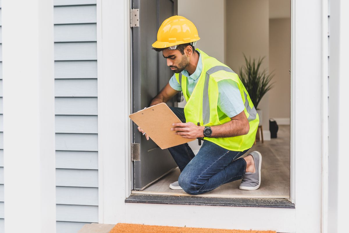 Inspecting a home for pests